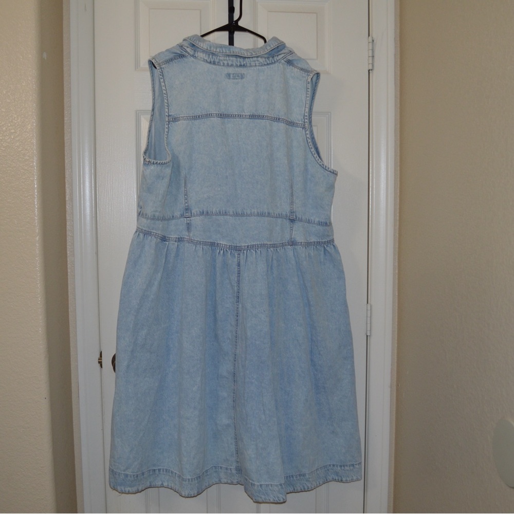 Ava & Viv Denim Midi A-Line Button Down Dress - 24 - Picture 4 of 9